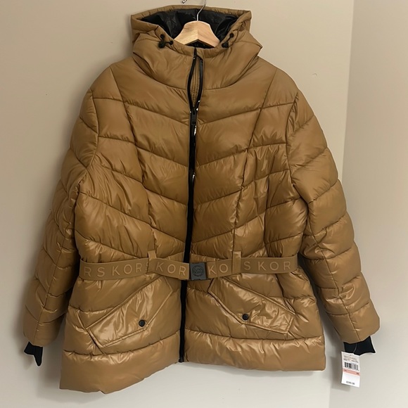 MICHAEL Michael Kors Jackets & Blazers - Michael Kors Dark Camel Puffer Winter Jacket